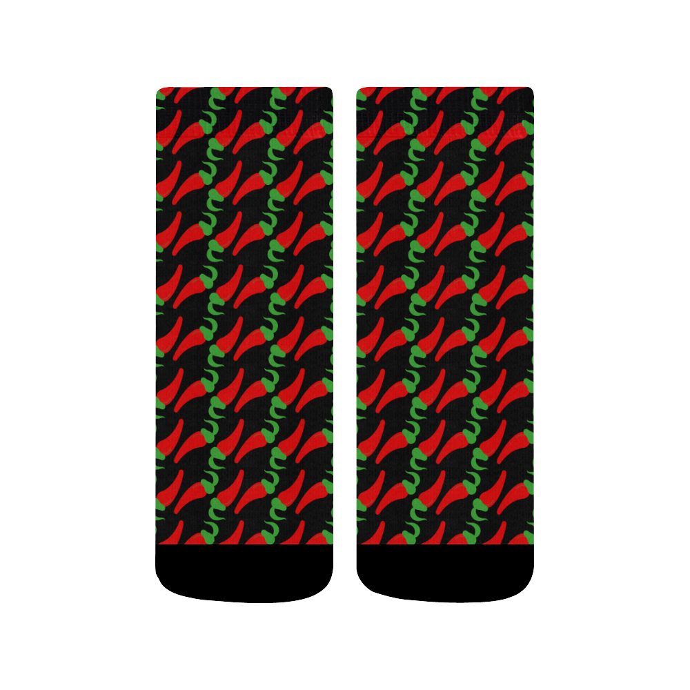 Red Hot Chilli Pepper Pattern Quarter Socks