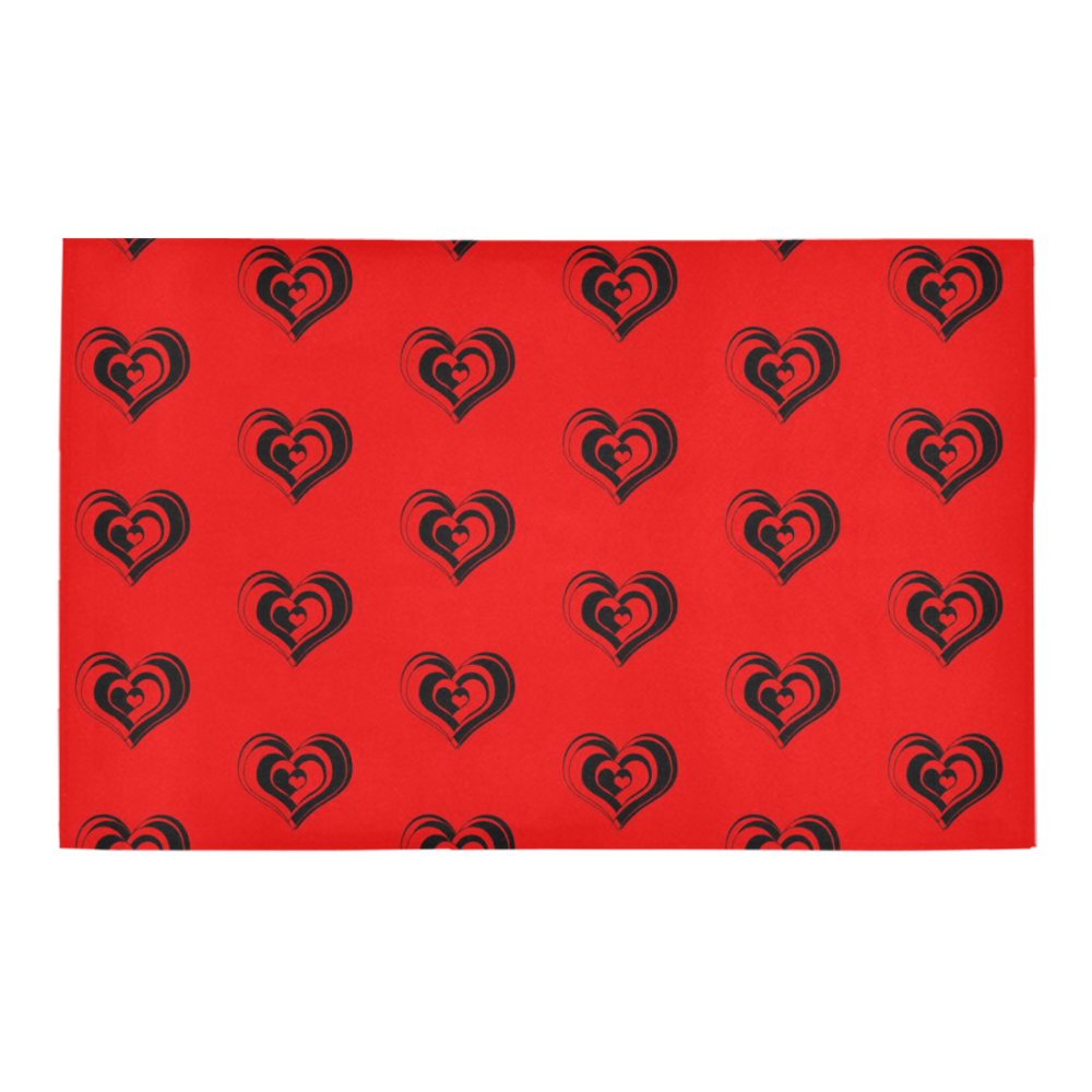 lovely hearts 17B by JamColors Bath Rug 20''x 32''