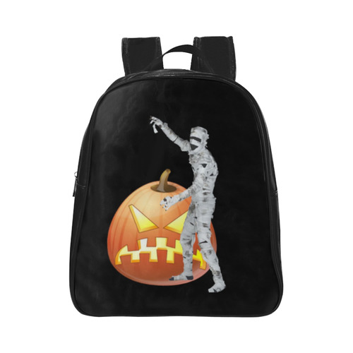 Funny Halloween - Zombie by JamColors School Backpack (Model 1601)(Small)