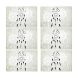 Dreamcatcher in black and white Placemat 12’’ x 18’’ (Set of 6)