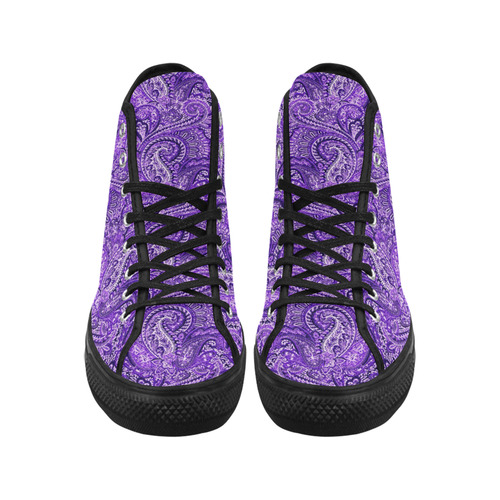 Classic Purple Paisley Vancouver H Women's Canvas Shoes (1013-1)