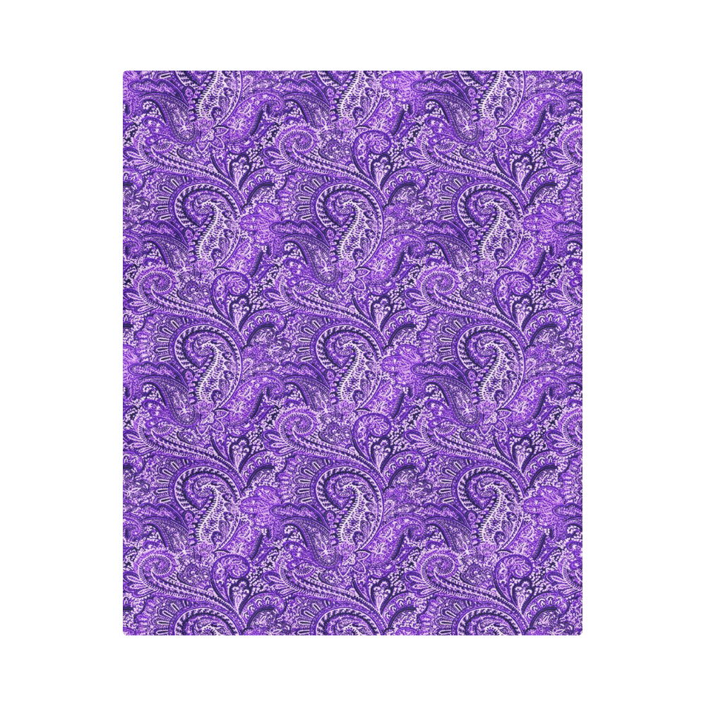 Classic Purple Paisley Duvet Cover 86"x70" ( All-over-print)