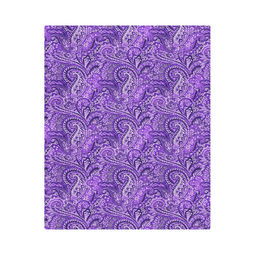 Classic Purple Paisley Duvet Cover 86"x70" ( All-over-print)
