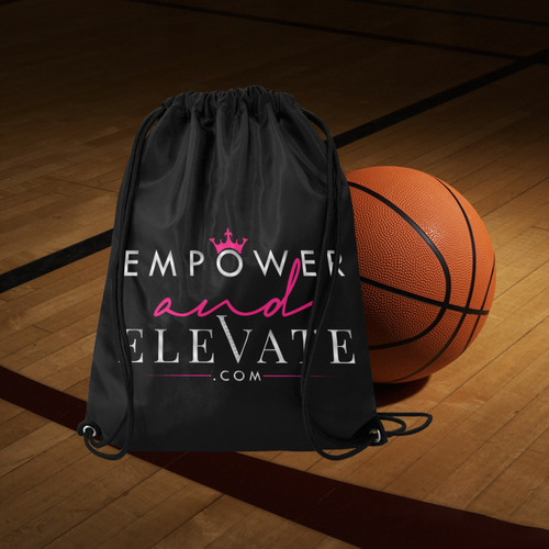 Empower & Elevate Drawstring Bag Large Drawstring Bag Model 1604 (Twin Sides)  16.5"(W) * 19.3"(H)