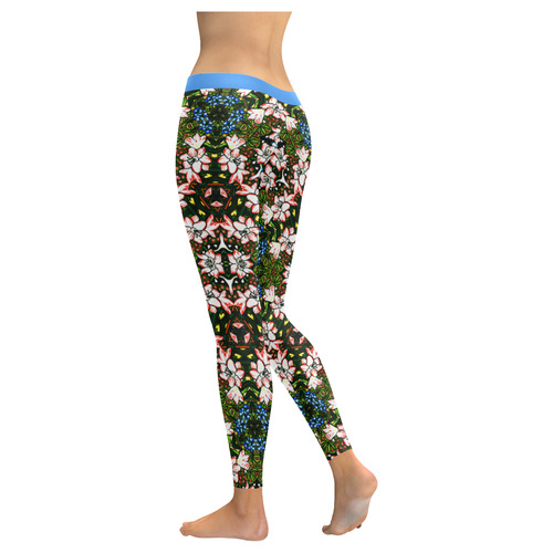 Miranda's Mandala Women's Low Rise Leggings (Invisible Stitch) (Model L05)