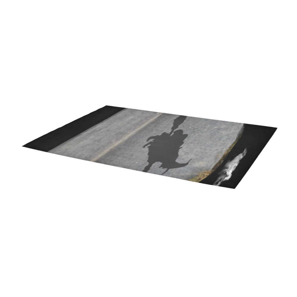 Funny Halloween -grave by JamColors Area Rug 9'6''x3'3''