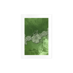 Wonderful green floral design Art Print 7‘’x10‘’