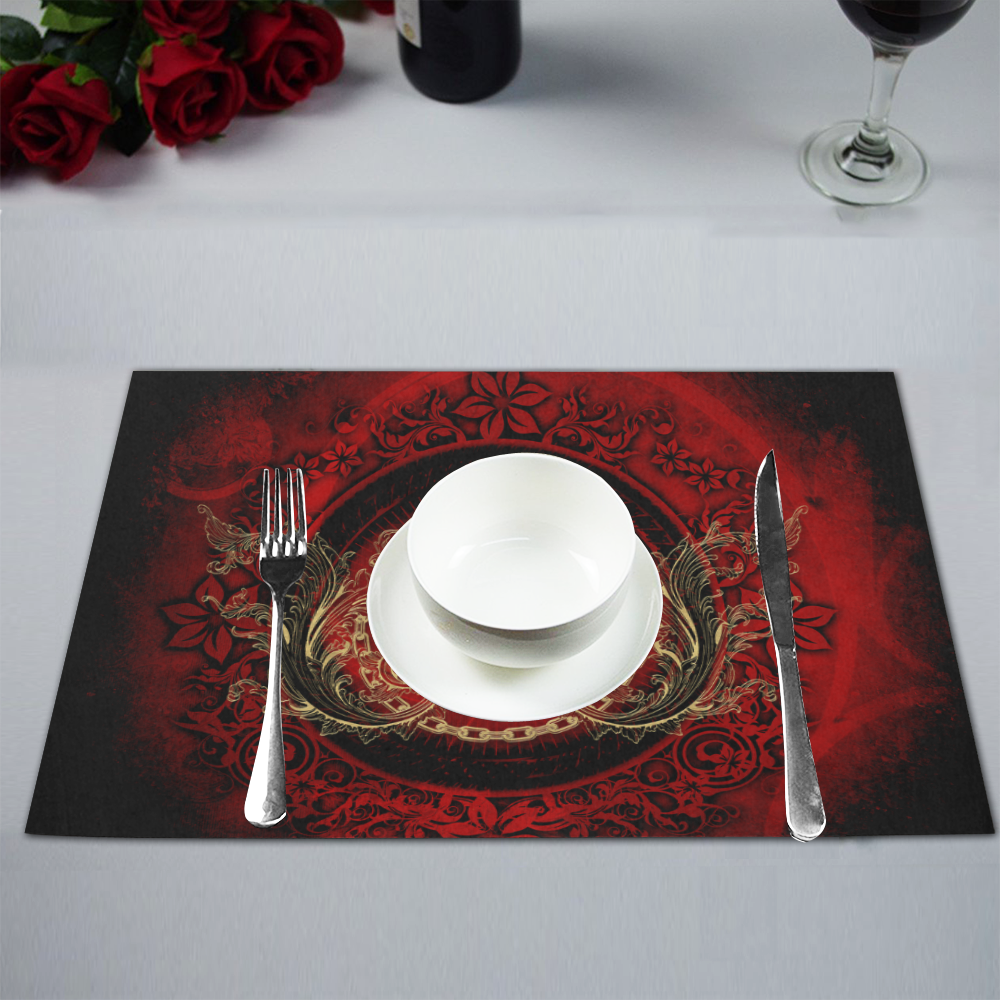 The sign ying and yang Placemat 12’’ x 18’’ (Set of 2)