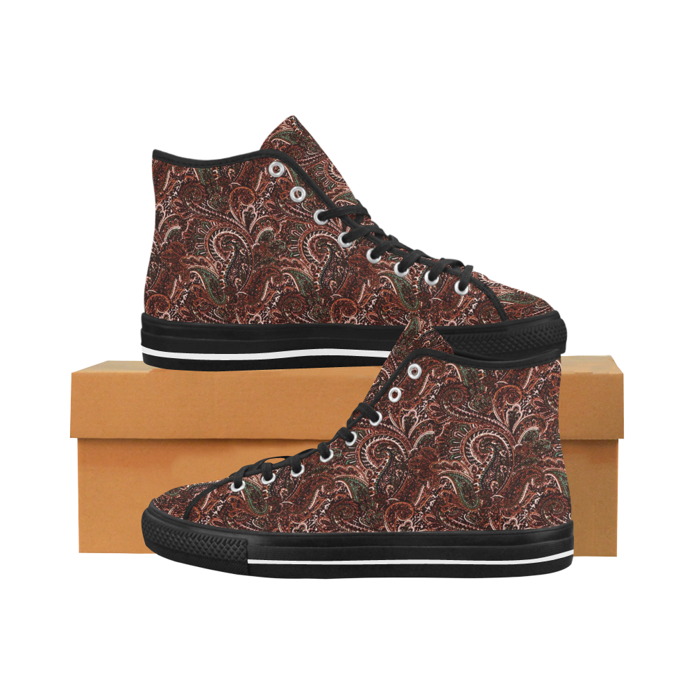 Classic Earth Tones Paisley Vancouver H Women's Canvas Shoes (1013-1)