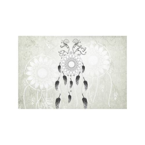 Dreamcatcher in black and white Placemat 12’’ x 18’’ (Set of 2)