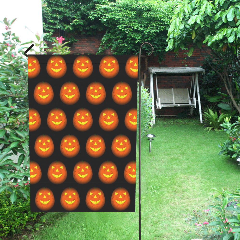 Funny Halloween - Pumpkin Pattern by JamColors Garden Flag 28''x40'' （Without Flagpole）