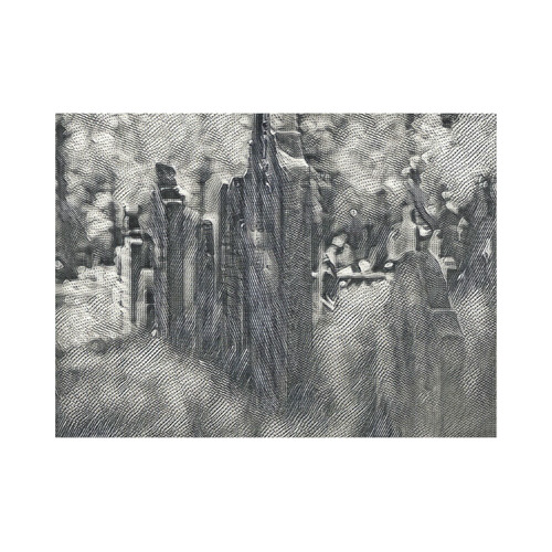 Funny Halloween -graveyard 2 by JamColors Placemat 14’’ x 19’’ (Set of 4)