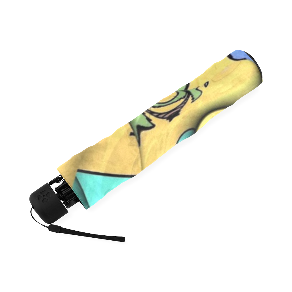 Pattern Print Dolphin Foldable Umbrella