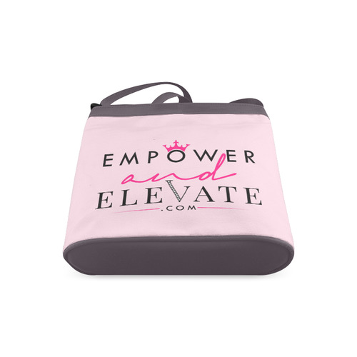 Empower and Elevate dark on light Crossbody Bags (Model 1613)