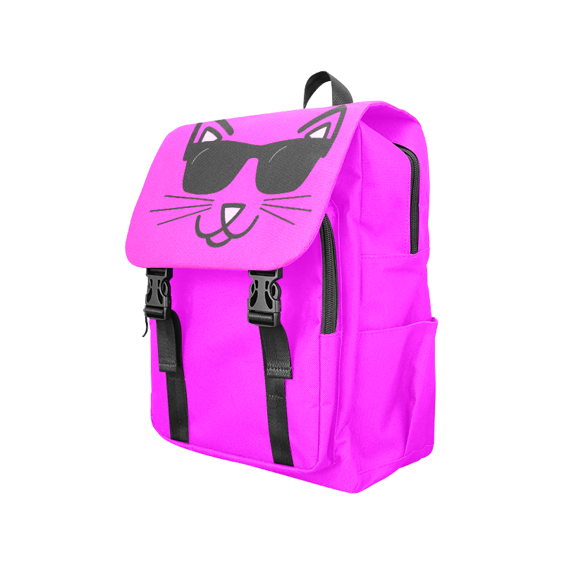 Cool Cat With Sunglasses Casual Shoulders Backpack (Model 1623)