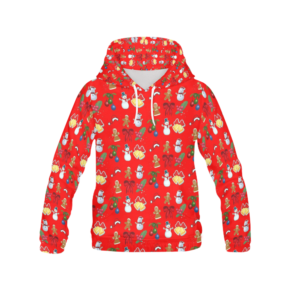 merry christmas 718A by JamColors All Over Print Hoodie for Women (USA Size) (Model H13)