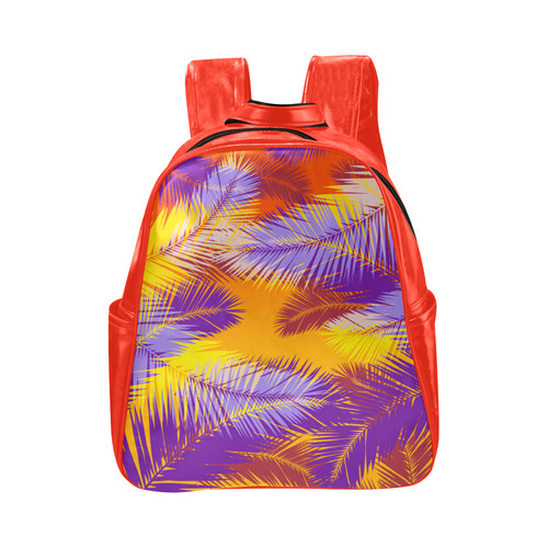 Tropical Summer Pop Art Hipster Multi-Pockets Backpack (Model 1636)