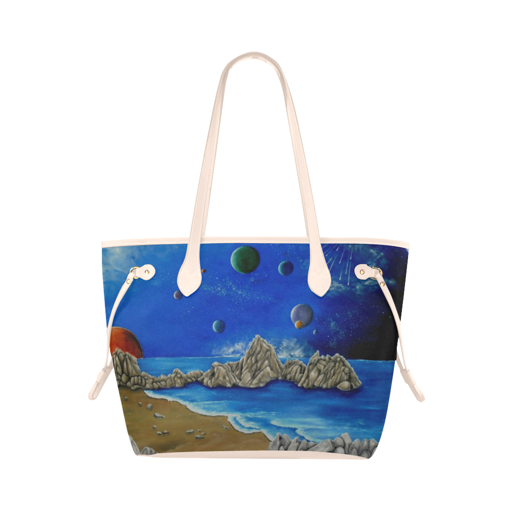 Cosmic Perception Clover Canvas Tote Bag (Model 1661)