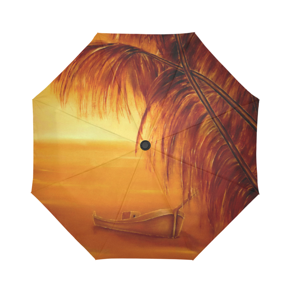 Desert Island Auto-Foldable Umbrella (Model U04)