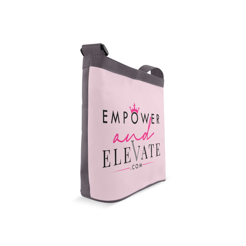 Empower and Elevate dark on light Crossbody Bags (Model 1613)