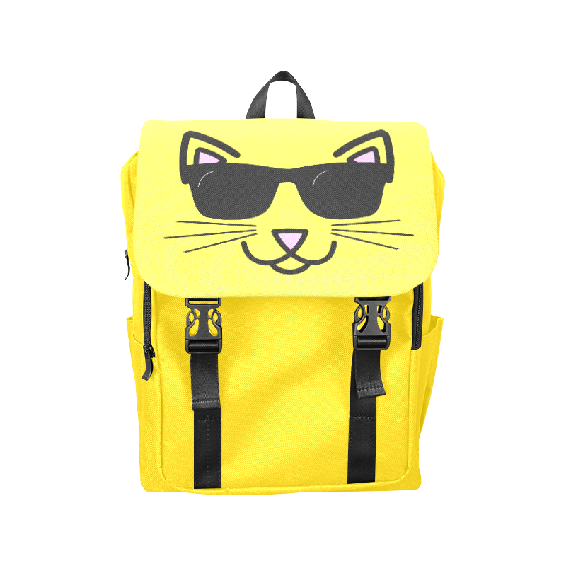 Cool Cat With Sunglasses Casual Shoulders Backpack (Model 1623)