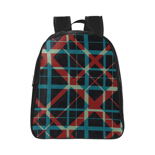 Plaid I Hipster style plaid pattern School Backpack (Model 1601)(Small)