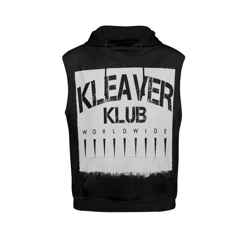 KLEAVER KLUB- Sleeveless Pullover All Over Print Sleeveless Hoodie for Men (Model H15)