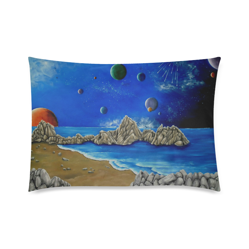 Cosmic Perception Custom Zippered Pillow Case 20"x30"(Twin Sides)