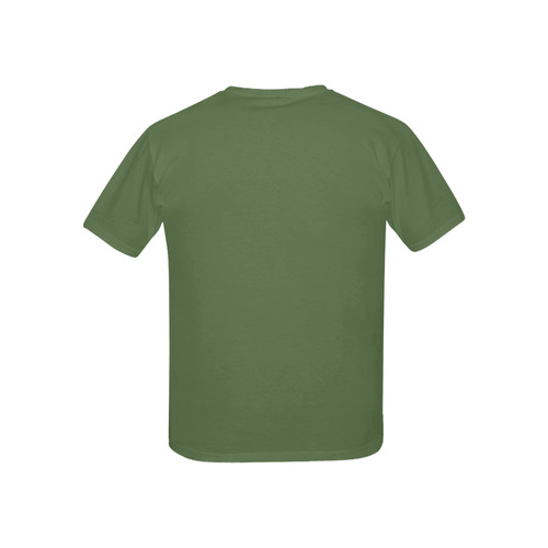 Designer Color Solid Kale Kids' All Over Print T-shirt (USA Size) (Model T40)