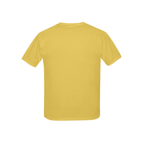 Designer Color Solid Primrose Yellow Kids' All Over Print T-shirt (USA Size) (Model T40)