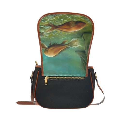 Silent Wisdom Saddle Bag/Small (Model 1649)(Flap Customization)