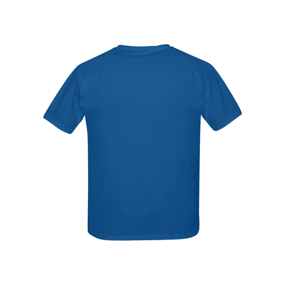Designer Color Solid Lapis Blue Kids' All Over Print T-shirt (USA Size) (Model T40)