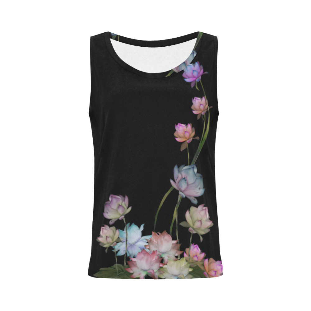 Lotus2 All Over Print Tank Top for Women (Model T43)