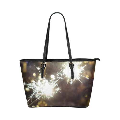 merry christmas 721 by JamColors Leather Tote Bag/Large (Model 1651)