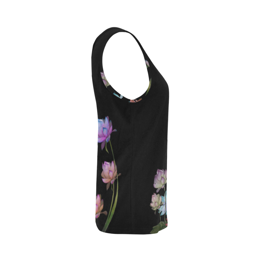 Lotus2 All Over Print Tank Top for Women (Model T43)