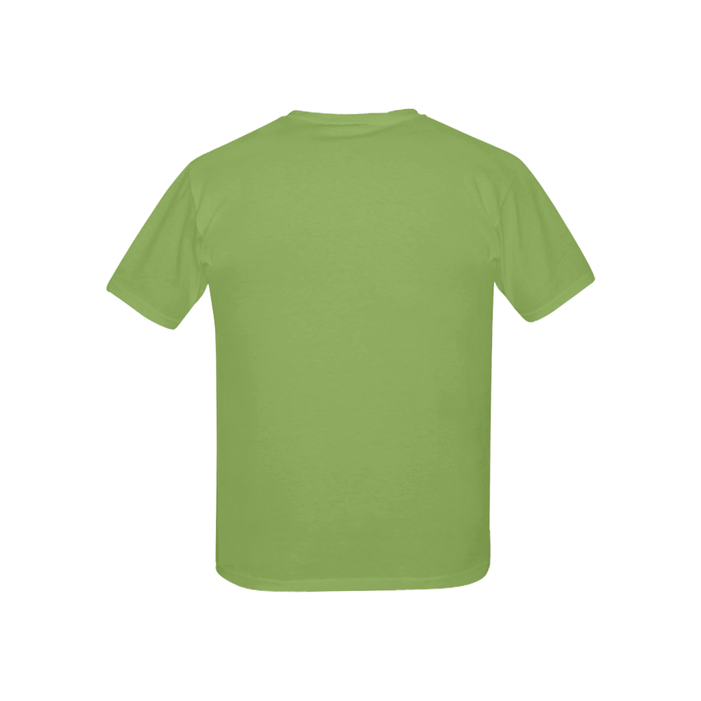 Designer Color Solid Greenery Kids' All Over Print T-shirt (USA Size) (Model T40)