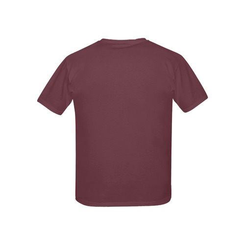 Designer Color Solid Tawny Port Kids' All Over Print T-shirt (USA Size) (Model T40)