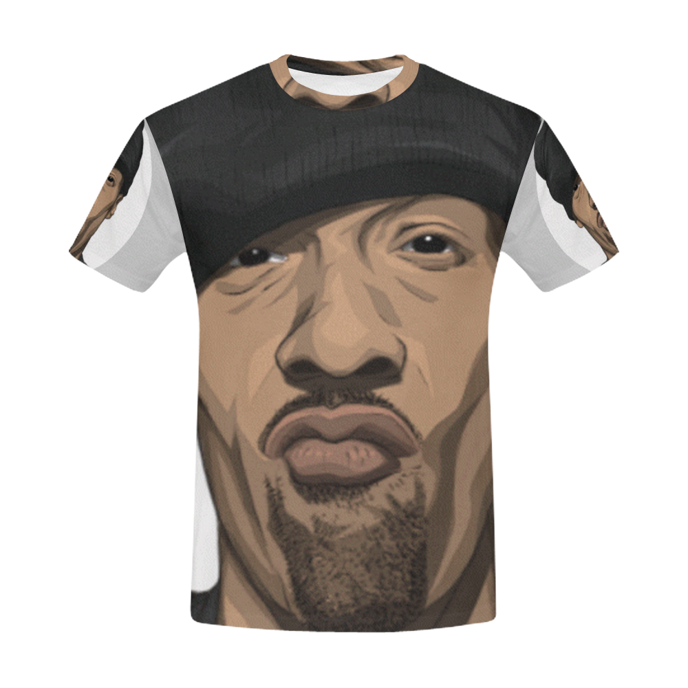Redman Face Tee All Over Print T-Shirt for Men (USA Size) (Model T40)