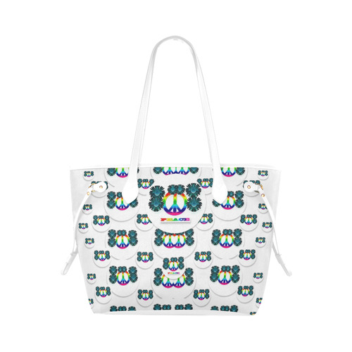 peace is us in love Clover Canvas Tote Bag (Model 1661)