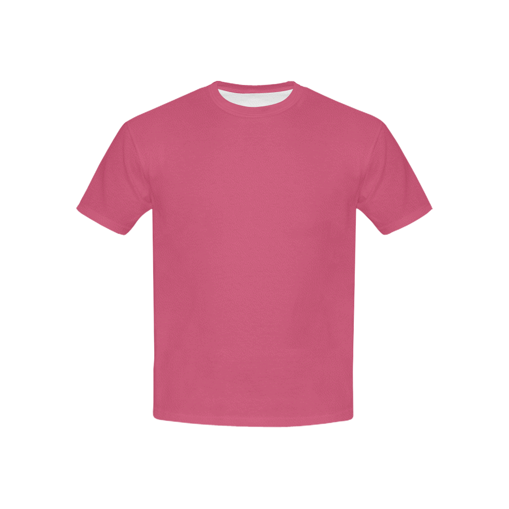 Designer Color Solid Honeysuckle Kids' All Over Print T-shirt (USA Size) (Model T40)