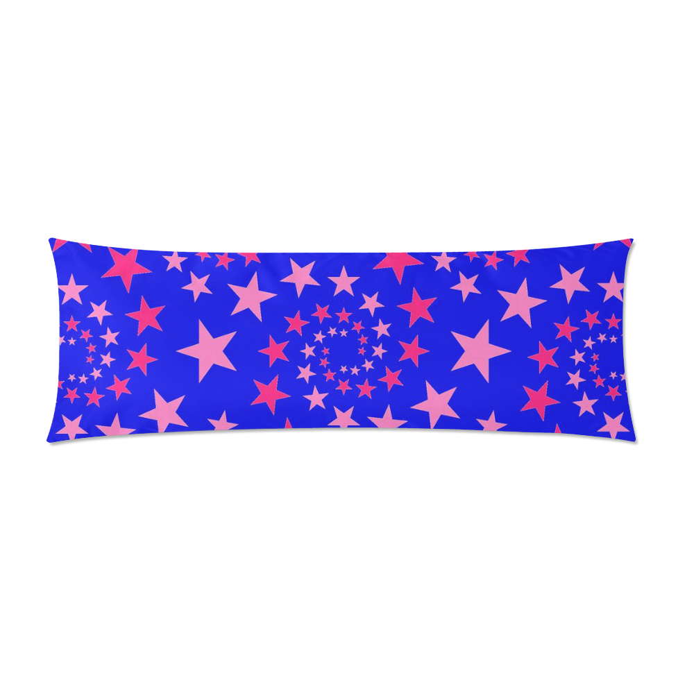 Star Swirls B by JamColors Custom Zippered Pillow Case 21"x60"(Two Sides)