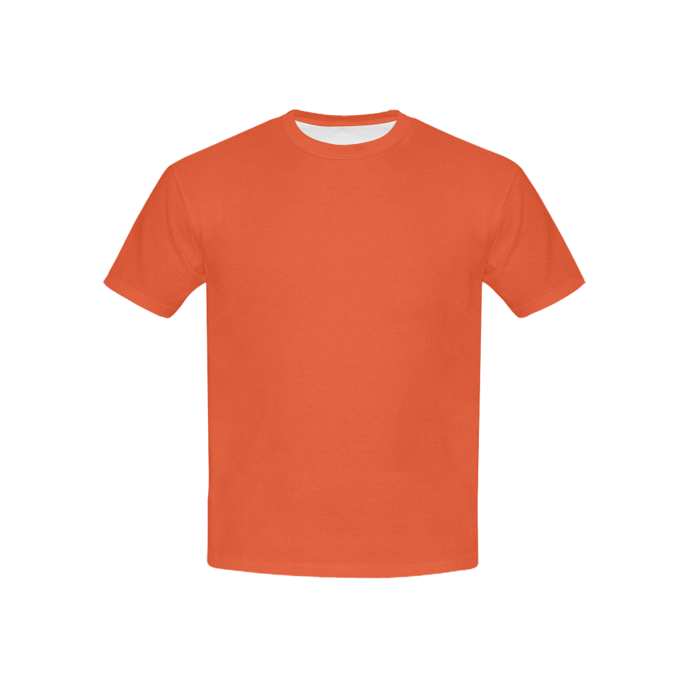 Designer Color Solid Flame Kids' All Over Print T-shirt (USA Size) (Model T40)