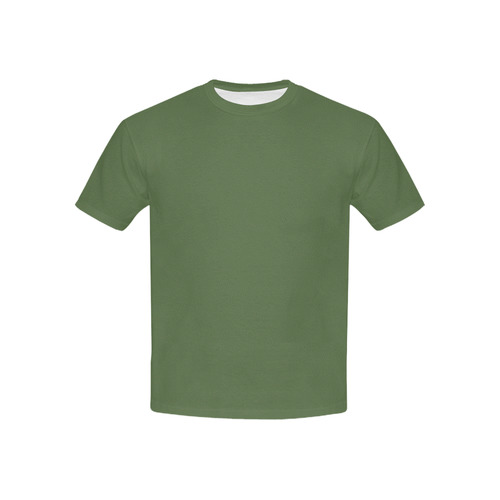 Designer Color Solid Kale Kids' All Over Print T-shirt (USA Size) (Model T40)