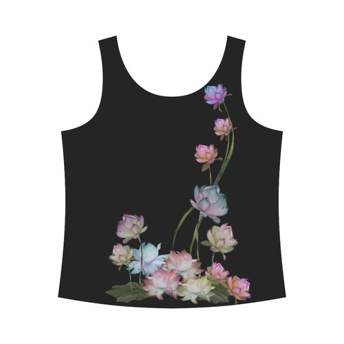 Lotus2 All Over Print Tank Top for Women (Model T43)