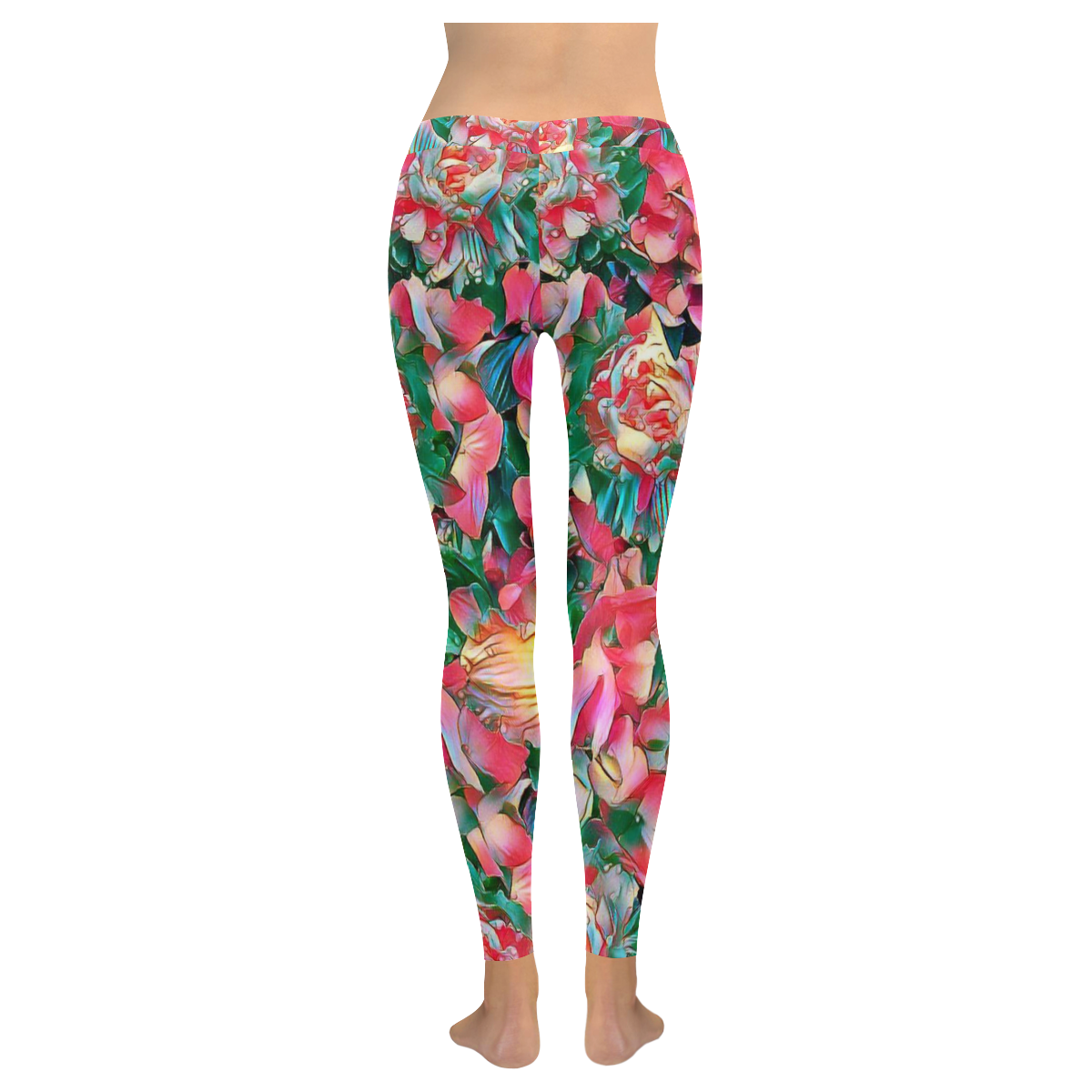 wonderful floral 24B by FeelGood Low Rise Leggings (Invisible Stitch ...