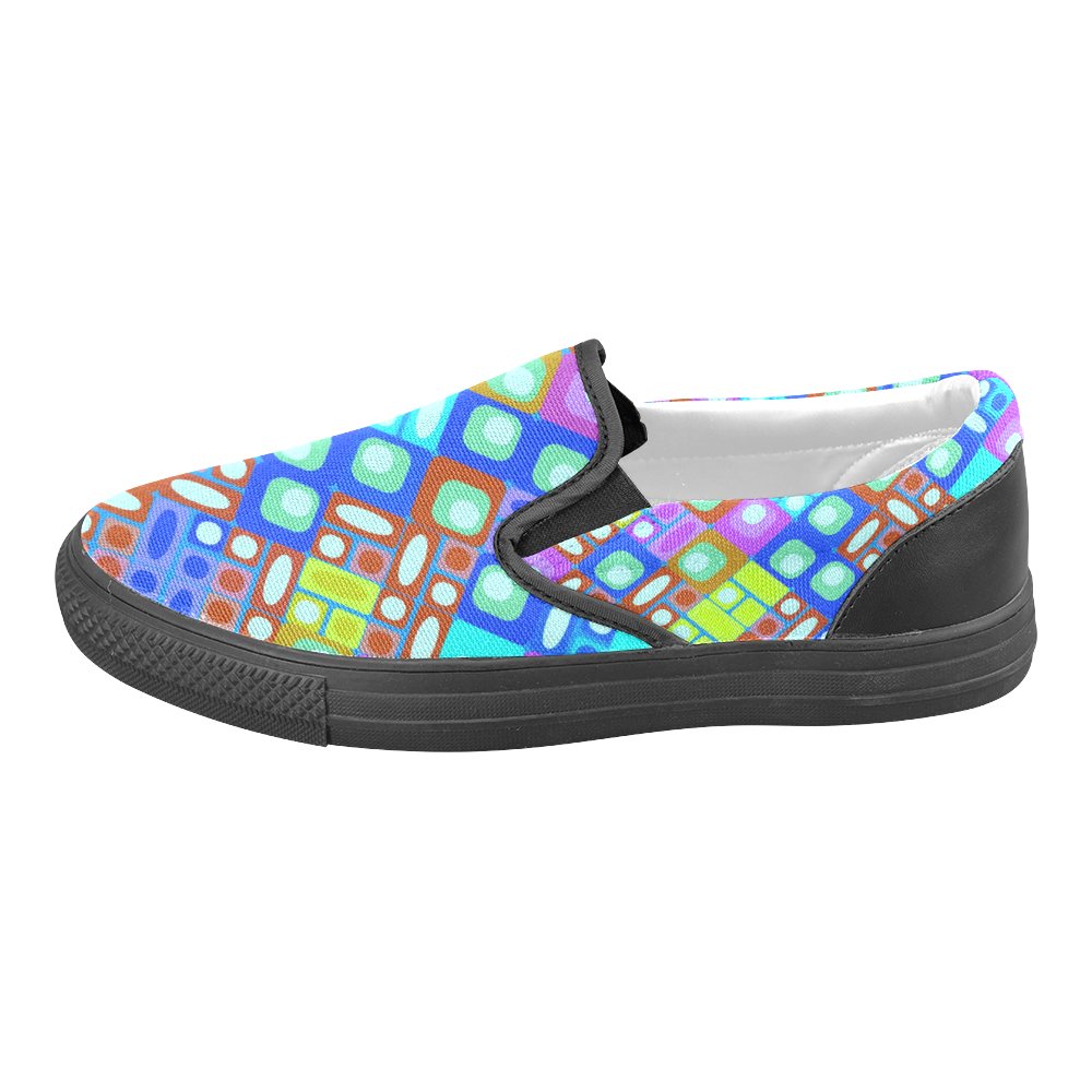 pattern factory 32b by JamColors Women's Unusual Slip-on Canvas Shoes (Model 019)