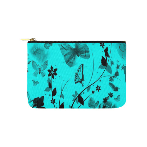 Blue Butterfly Carry-All Pouch 9.5''x6''