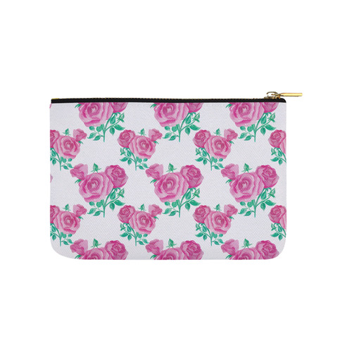 Pink roses Carry-All Pouch 9.5''x6''