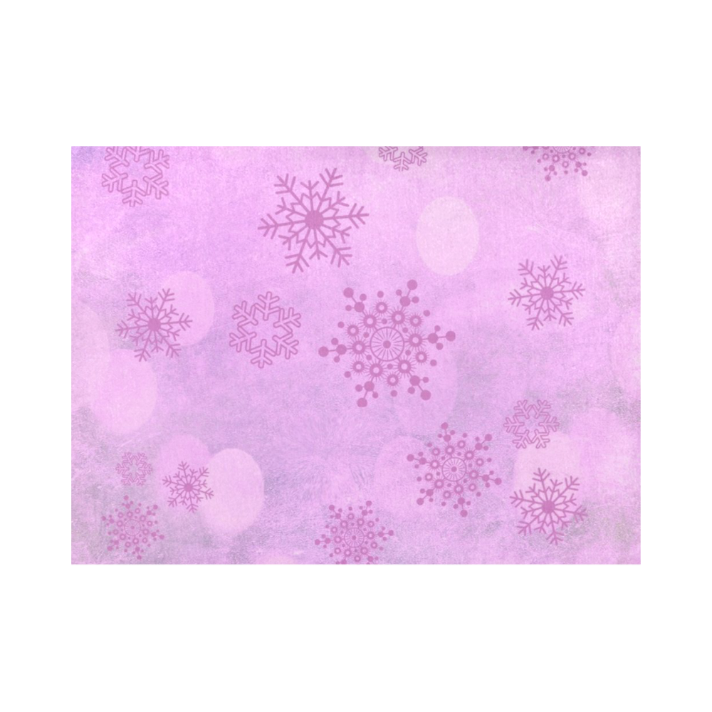 Winter bokeh, pink Placemat 14’’ x 19’’ (Set of 4)