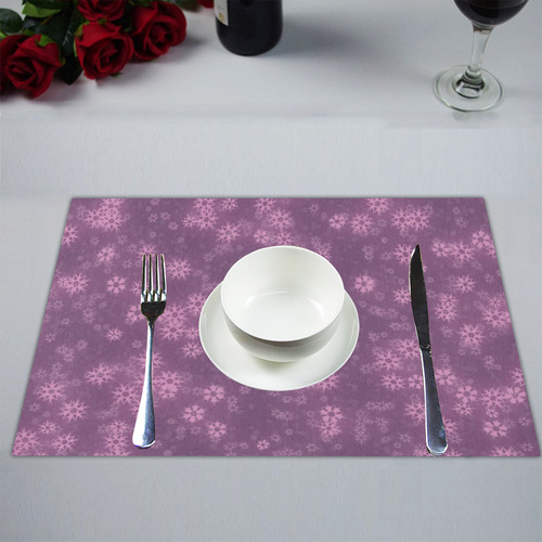 Snow stars lilac Placemat 14’’ x 19’’ (Set of 4)